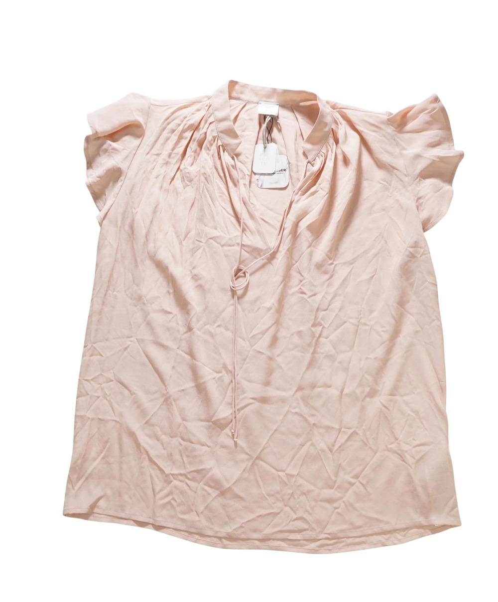 $395 ELEVENTY - Pink Acetate/Silk Sleeveless Shirt - 2 US